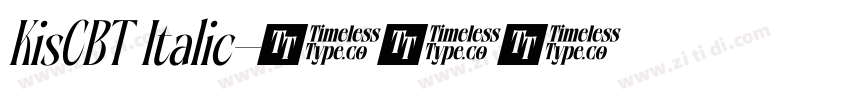KisCBT Italic字体转换